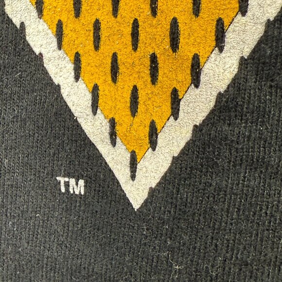 Vintage Pro Player Penguins NHL Eastern Conference Jersey XXL Black & Yellow 90s - Picture 5 of 9